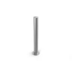 Bolard din inox cap semibombat cu flansa, Ø  89 mm