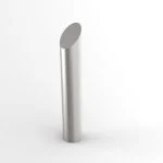 Bolard din inox cap tesit, Ø 89 mm