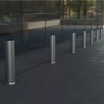 Bolarzi din inox cap semibombat cu flansa