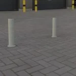 Bolarzi din otel cap drep cu flansa