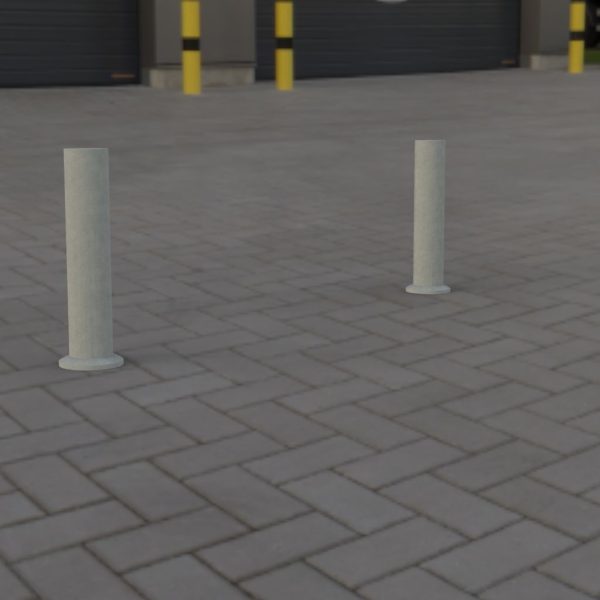 Bolarzi din otel cap drep cu flansa