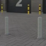 Bolarzi din otel cap semibombat cu flansa