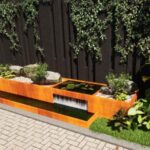 Cascada decorativa din Corten 600x60cm