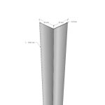 Colțar inox protecție perete 30×30 mm – trafic ușor, lungime 1.5 m - imagine 2