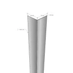Colțar inox protecție perete 30×30 mm – trafic ușor, lungime 1.5 m - imagine 2
