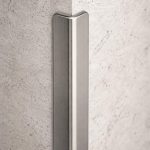 Colțar inox protecție perete 30×30 mm muchii rotunjite – premium, 3 m