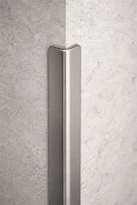 Colțar inox protecție perete 30×30 mm muchii rotunjite – premium, 3 m