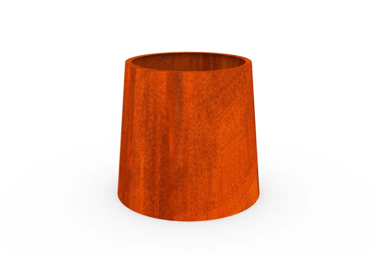 Jardiniera conica Corten Ø1000 X 1000