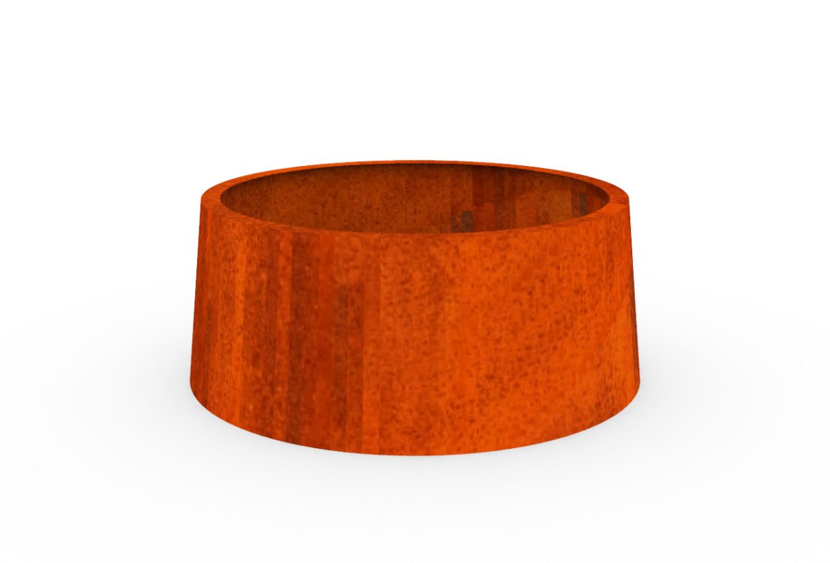Jardiniera conica Corten 1000 X 400