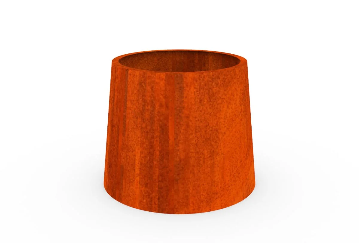 Jardiniera conica Corten Ø1000 X 600
