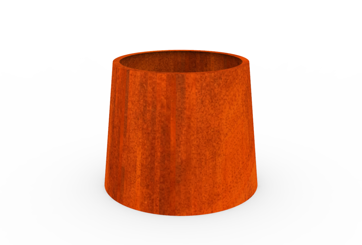 Jardiniera conica Corten Ø1000 X 800