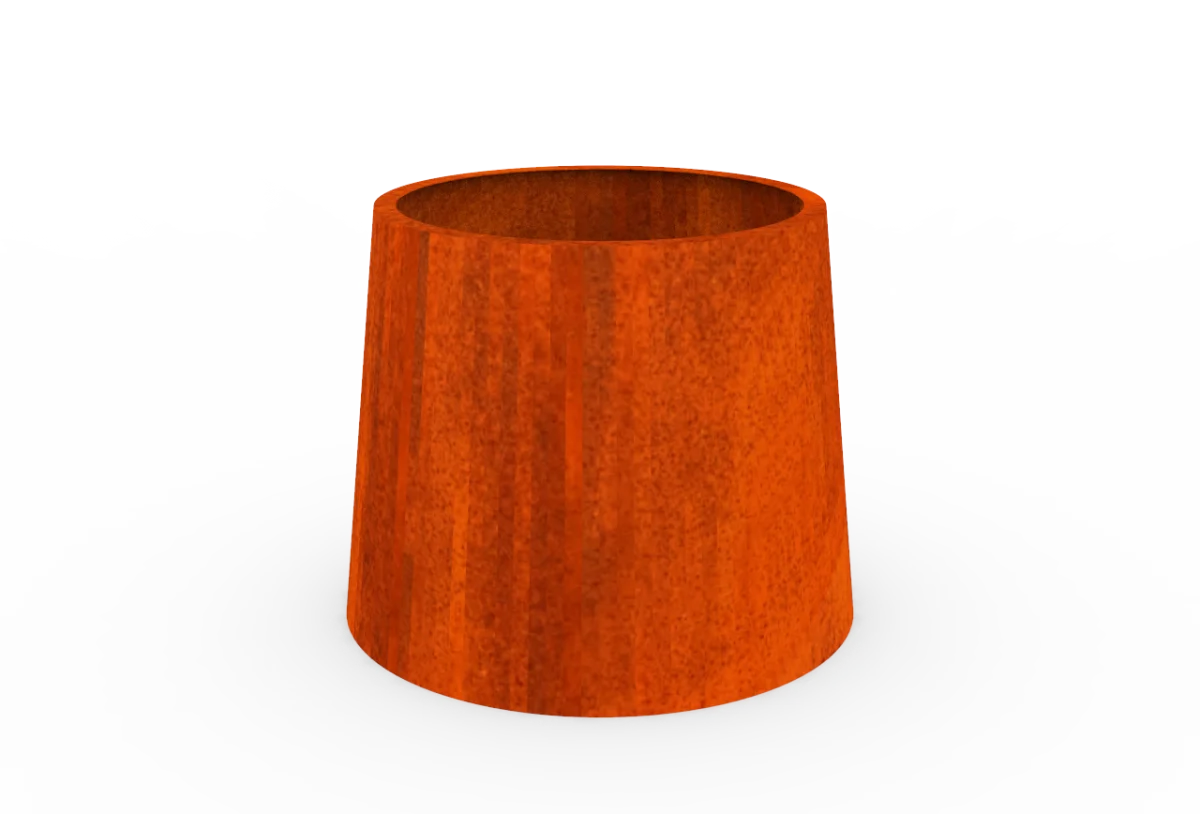 Jardiniera conica Corten Ø1000 X 800
