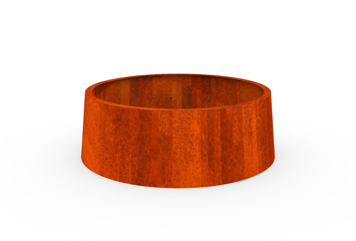 Jardiniera conica Corten 1200 X 400