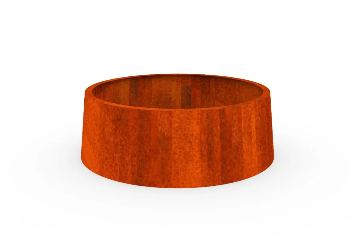 Jardiniera conica Corten 1200 X 400