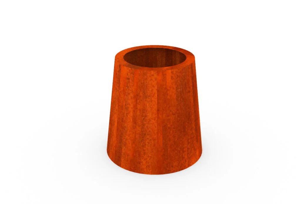 Jardiniere conice Corten