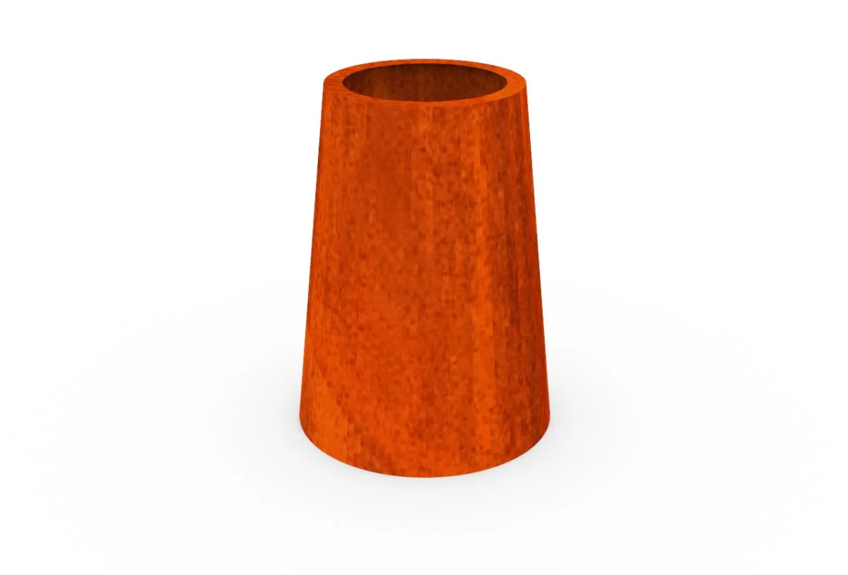 Jardiniera conica Corten Ø600 X 800