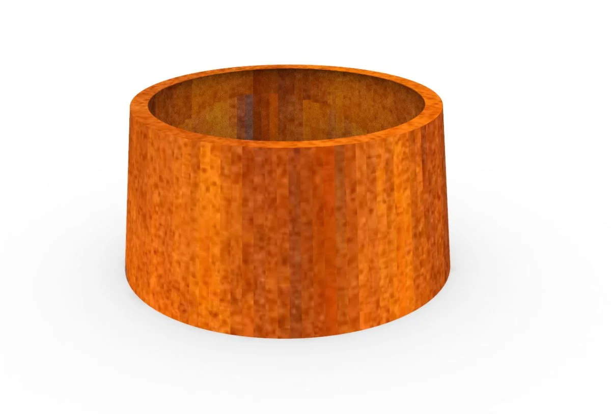 Jardiniera conica Corten 800 X 400