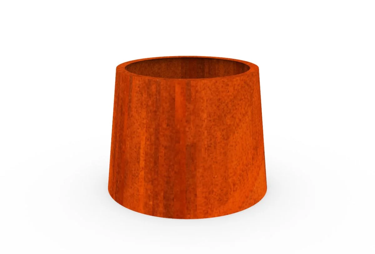 Jardiniera conica Corten Ø800 X 600