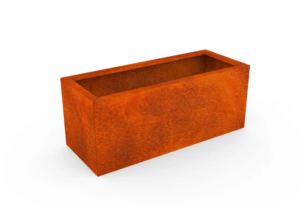 Jardiniere dreptunghiulare Corten