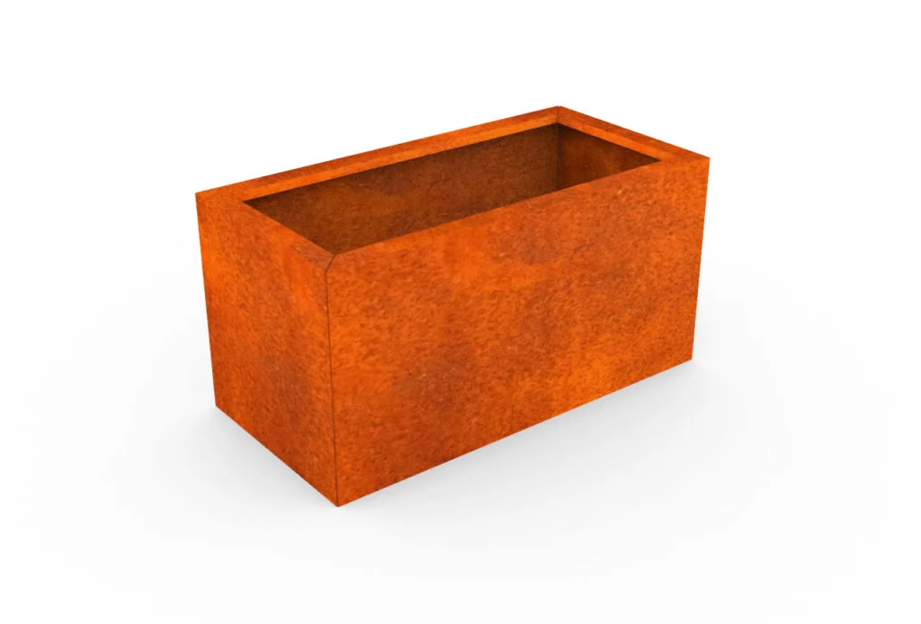 Jardiniere dreptunghiulare Corten