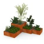 Jardiniera modulara Corten