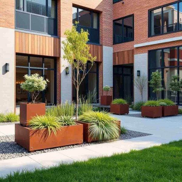 Jardiniera modulara Corten