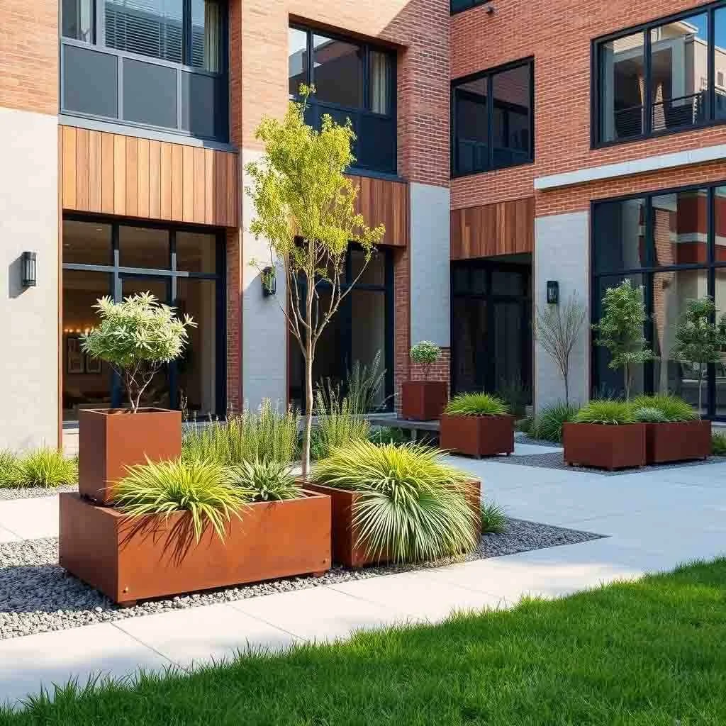 Jardiniera modulara Corten Jardiniera modulara Corten