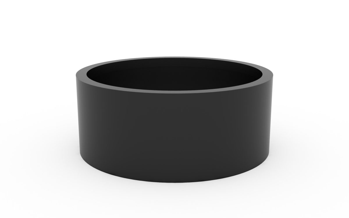 Jardiniera rotunda Aluminiu  Ø1000 X 400