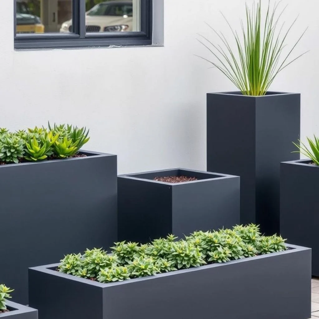 Jardinierae modulare Aluminiu