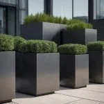 Jardiniere dreptunghiulare Aluminiu