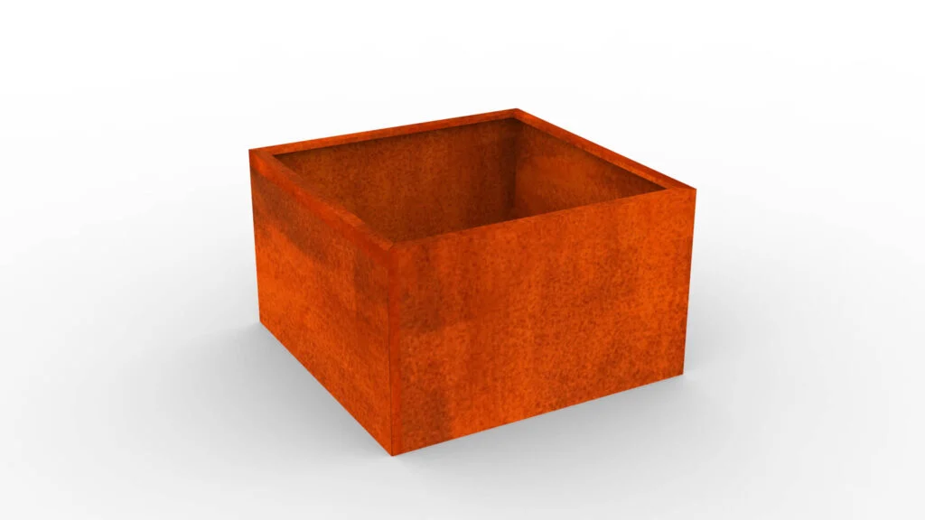 Jardiniere patrate Corten