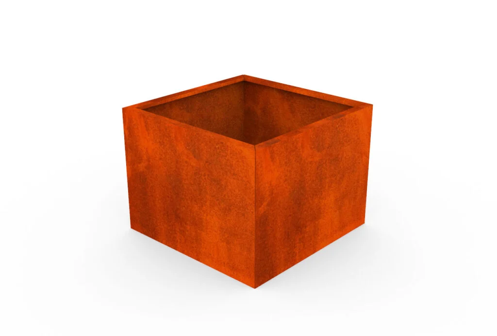 Jardiniere patrate Corten
