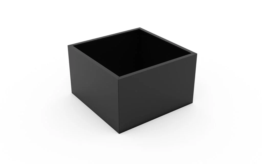 Jardiniere patrate Aluminiu