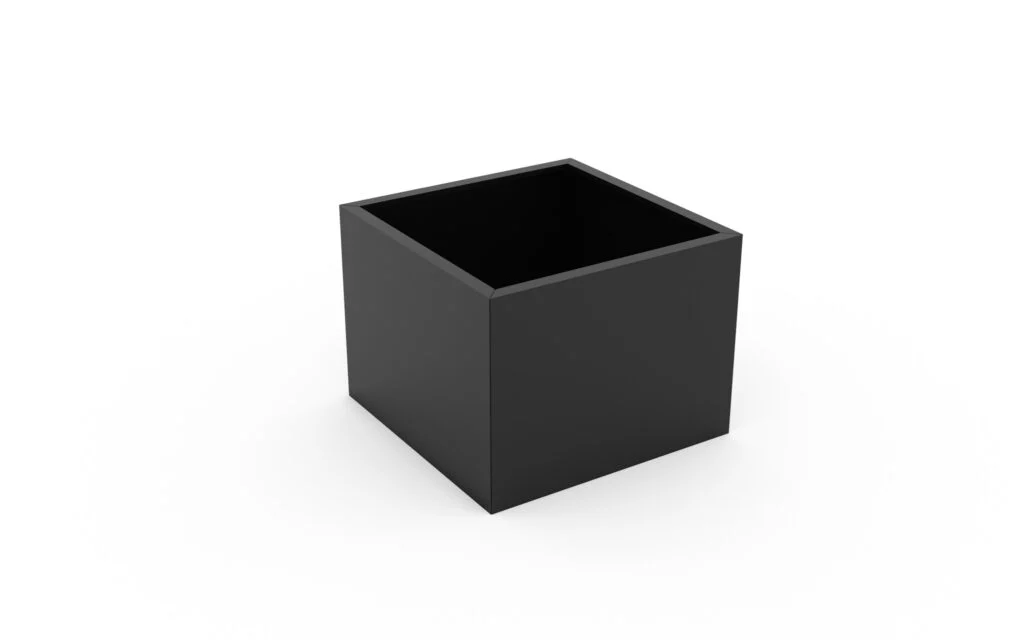 Jardiniere patrate Aluminiu