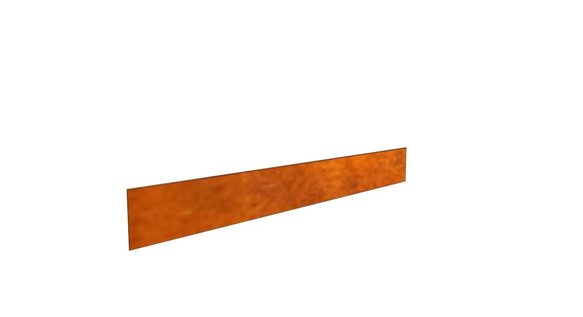 Delimitator gazon din otel corten 1000x100hx2mm - imagine 2