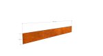 Delimitator gazon din otel corten 1000x100hx2mm - imagine 3