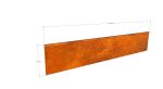Delimitator gazon din otel corten 1000x200hx15x2mm - imagine 3
