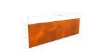 Delimitator gazon din otel corten 1000x390hx15x2mm - imagine 3
