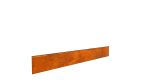 Delimitator gazon din otel corten 1250x150hx15x2mm - imagine 2