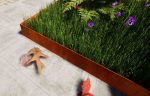 Delimitator gazon din otel corten 1500x200hx15x2mm