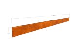 Delimitator gazon din otel corten 2000x100hx15x2mm - imagine 3