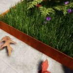 Delimitator gazon din otel corten 2000x70hx15x2mm