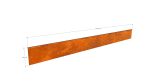 Delimitator gazon din otel corten 2500x200hx15x2mm - imagine 3