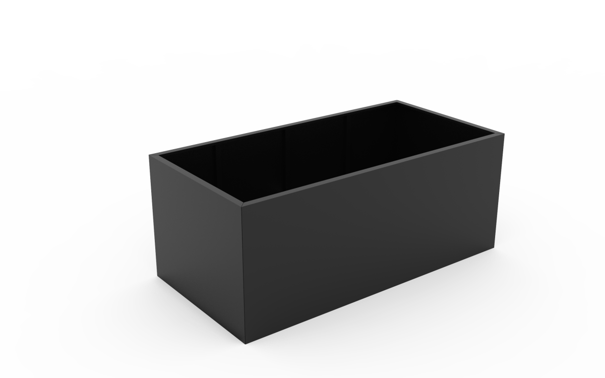 strat grădină dreptunghiular corten 150x75x60 cm