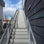 scară tehnică aluminiu amprentat balustradă oțel zincat Indio