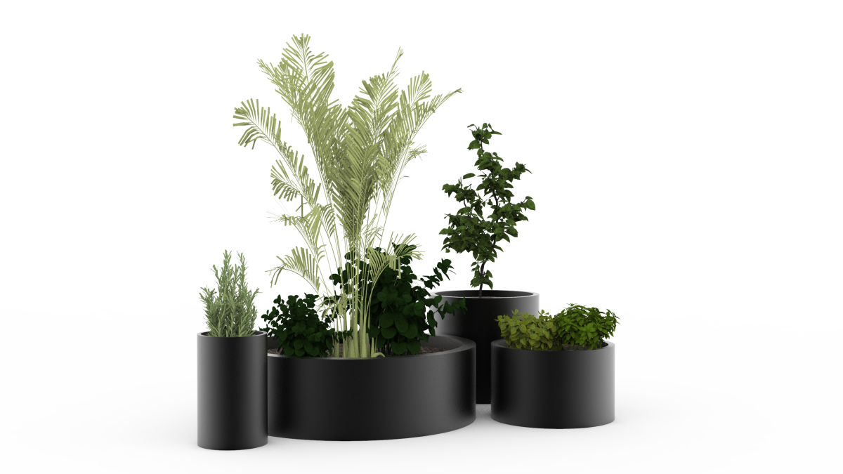 Strat de grădină metalic rotund Oțel - imagine 2