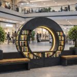 Banca urbana cu biblioteca indio