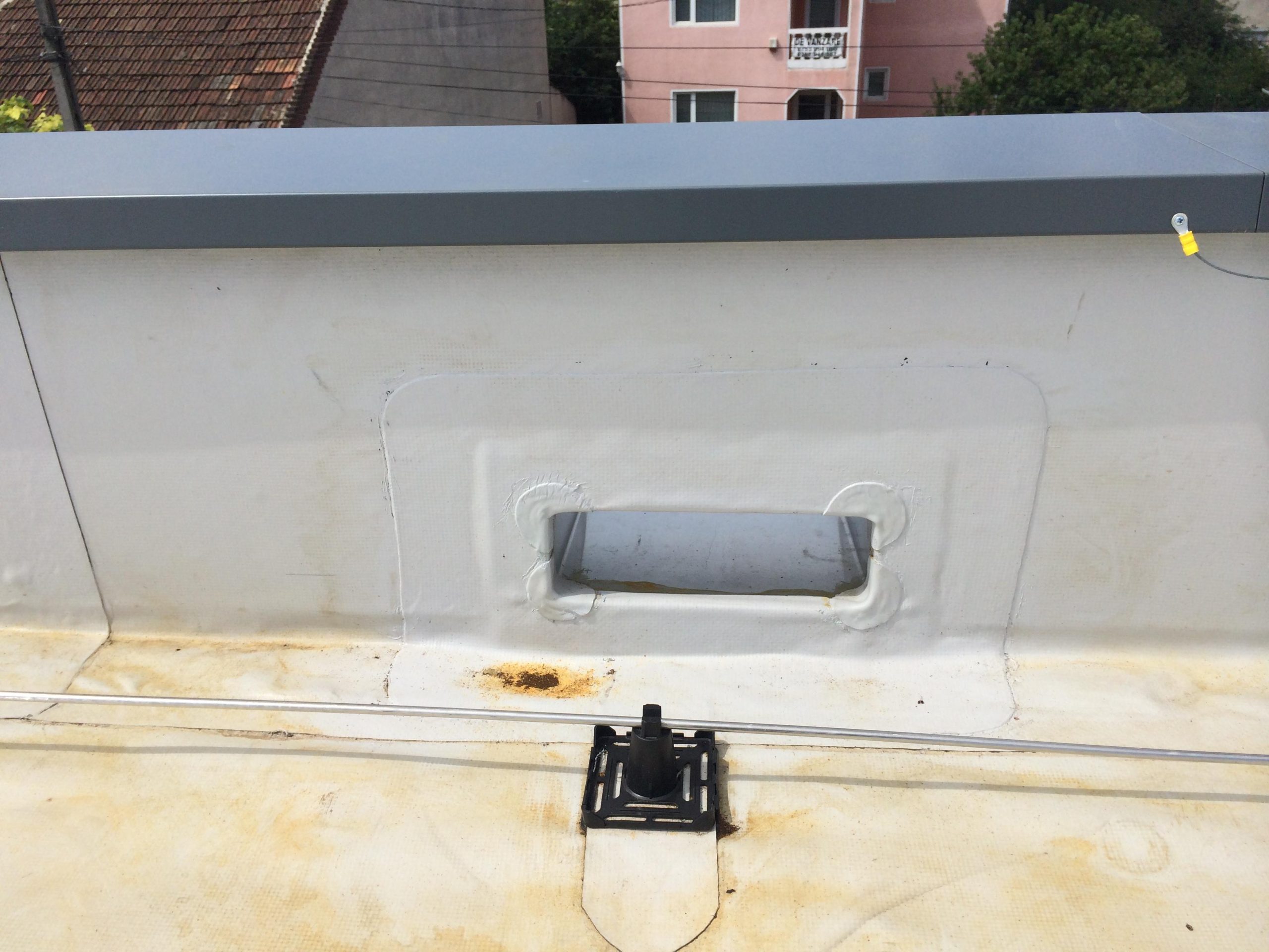 Capac preaplin atic inox detaliu îmbinare sudură laser