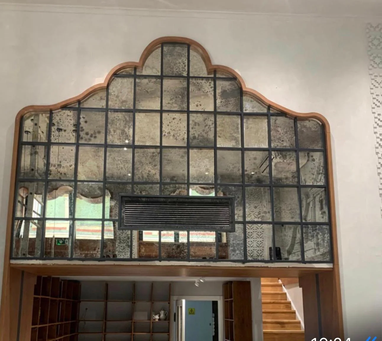 Oglindă antichizată geometrie curbată LaserTube
