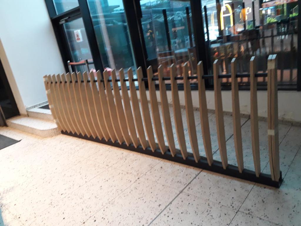 Balustrade metal lemn debitare LaserTube slot fit Promenada